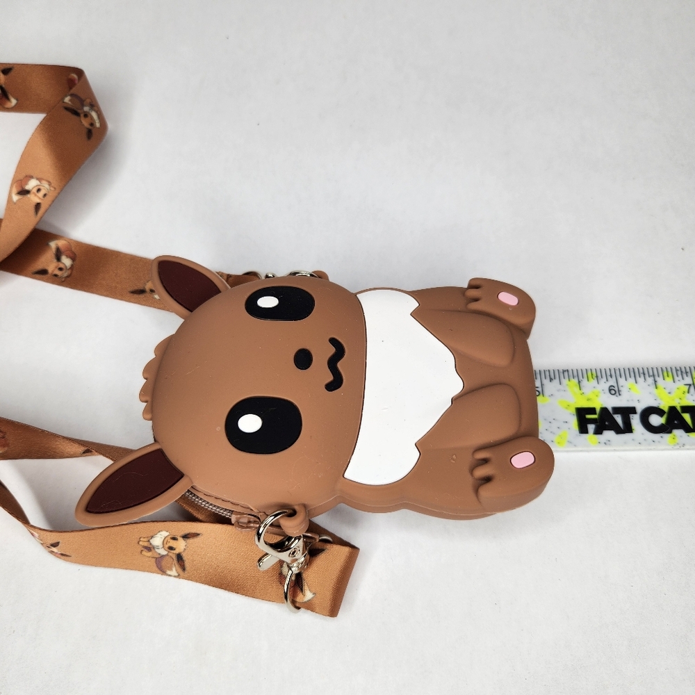 Pokemon Eevee Trading Card Crossbody Purse Case - Picture 3 of 5